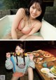 A woman sitting in a bathtub eating food.