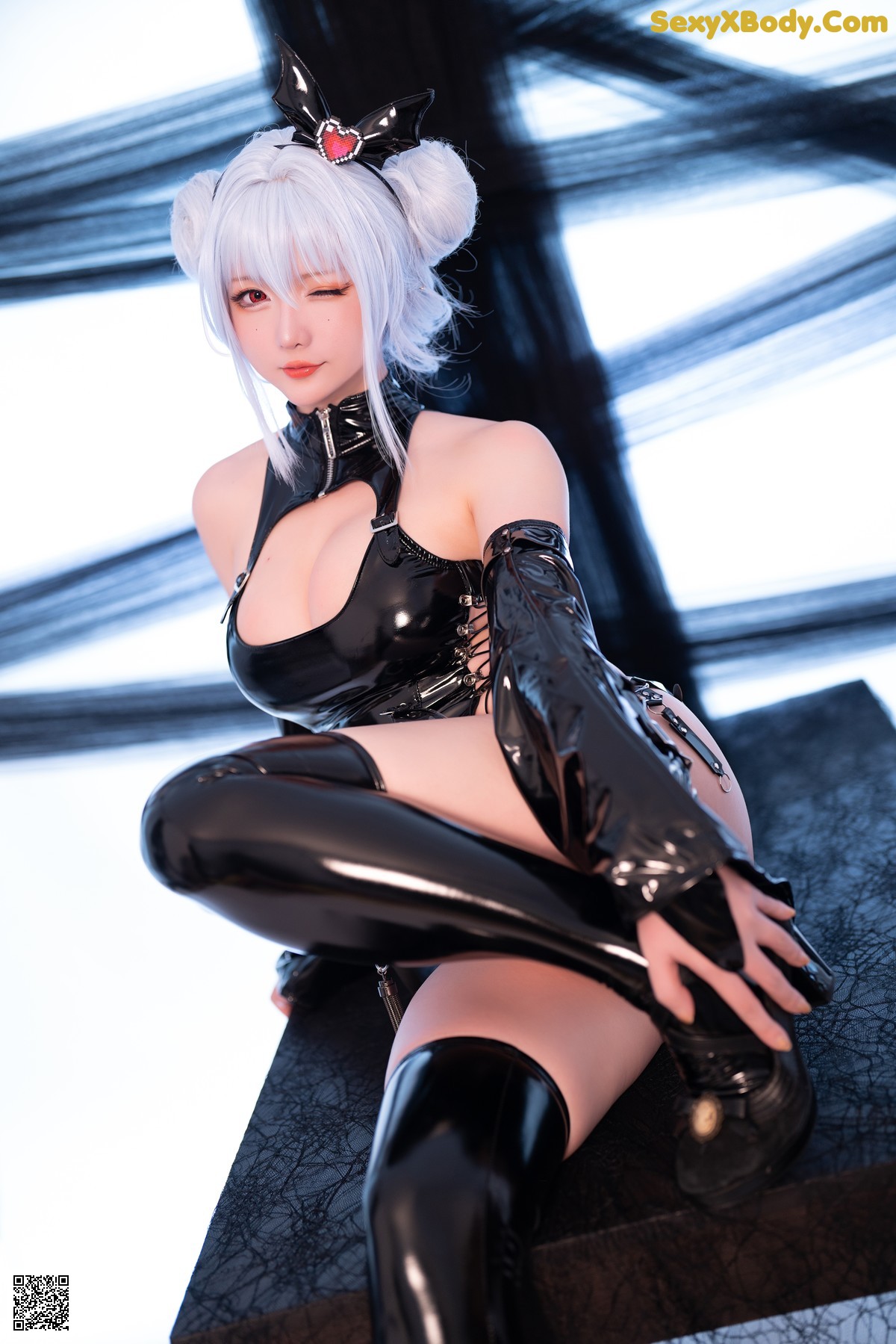 View - Cosplay 星之迟迟 - Chiness Model  水蓝小恶魔 - 